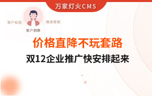 雙12年終大促，價格直降不玩套路！抗疫三年終結束，企業推廣快安排起來~